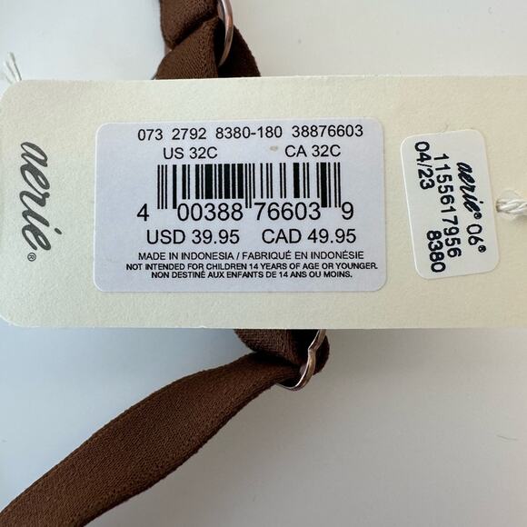 NWT Aerie SMOOTHEZ Mesh Unlined Balconette Bra 32C - Picture 3 of 6